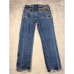 Wrangler FR Jeans Mens 36x32 Blue Relaxed Flame Resistant Work‎ WEAR 10FR31MWZ